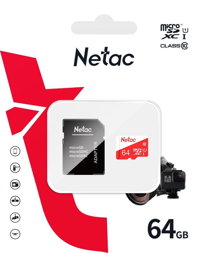 NETAC ECO 64GB MSD WITH ADAPTER