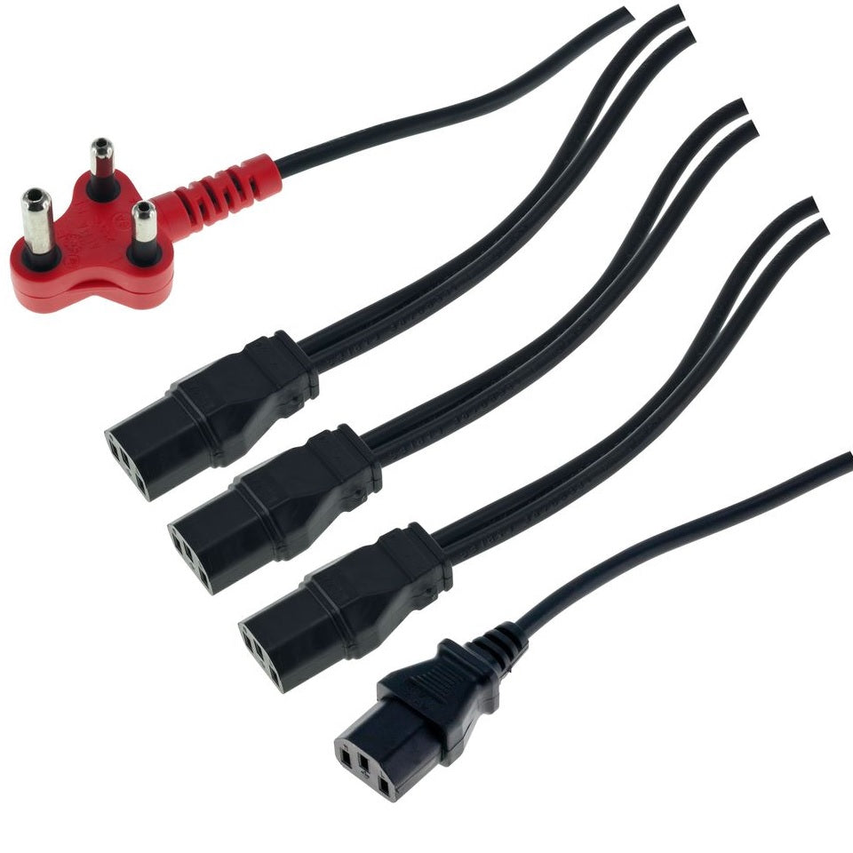 CABLE DEDICATED 3PIN TO 4 X IEC 4.8M