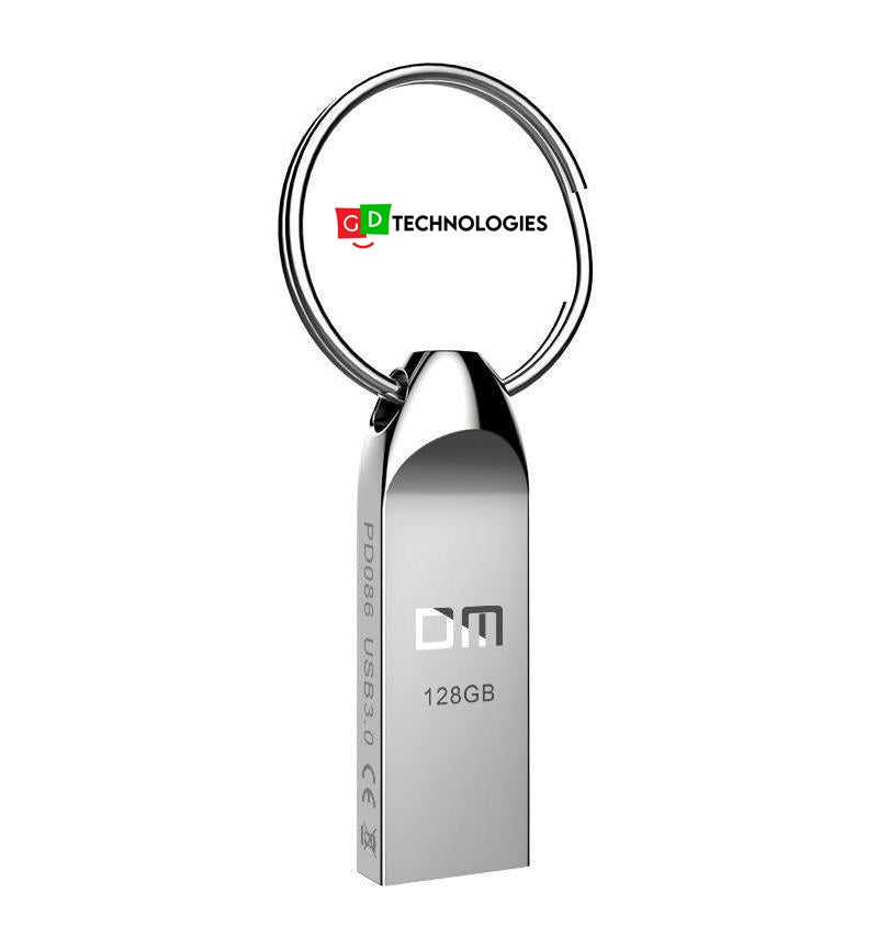 DM 128GB METALIC KEYRING FLASH DRIVE USB