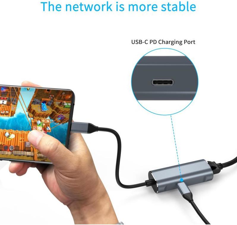 USB-C HUB 1000M LAN+PD - image 2