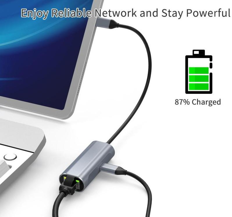 USB-C HUB 1000M LAN+PD - image 2