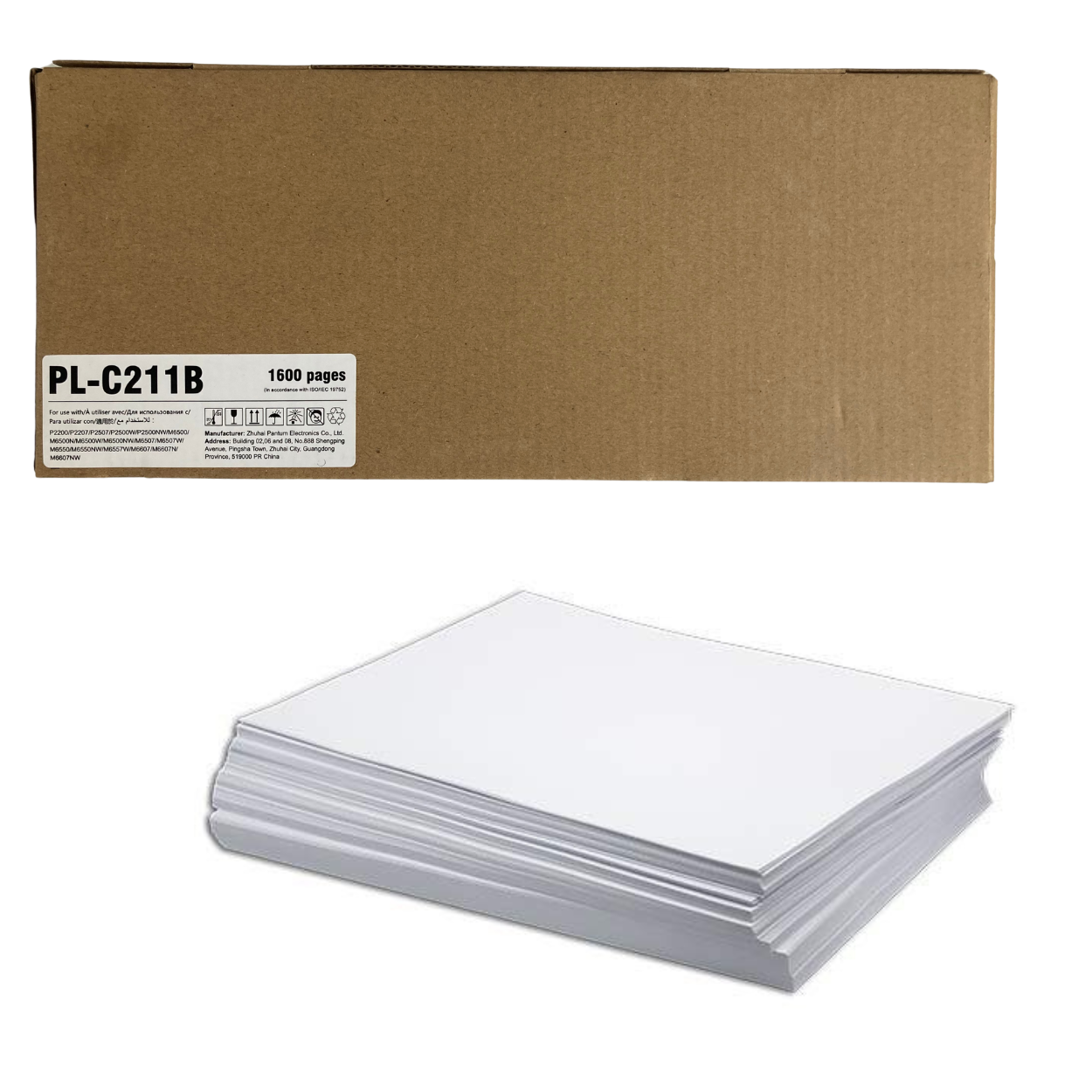 TON: PC-211 BLACK (PC210) + REAM PAPER