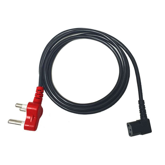 1.8m Right Angled IEC Power Cord With Dedicated Plug Top