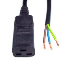 BRITISH C19 FEMALE OPEN END2M POWER CORD