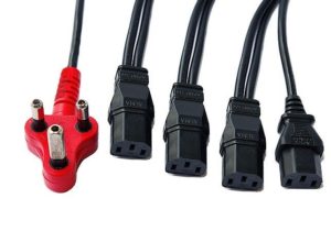 DEDICATED POWER CORD 3PIN TO 4 IEC