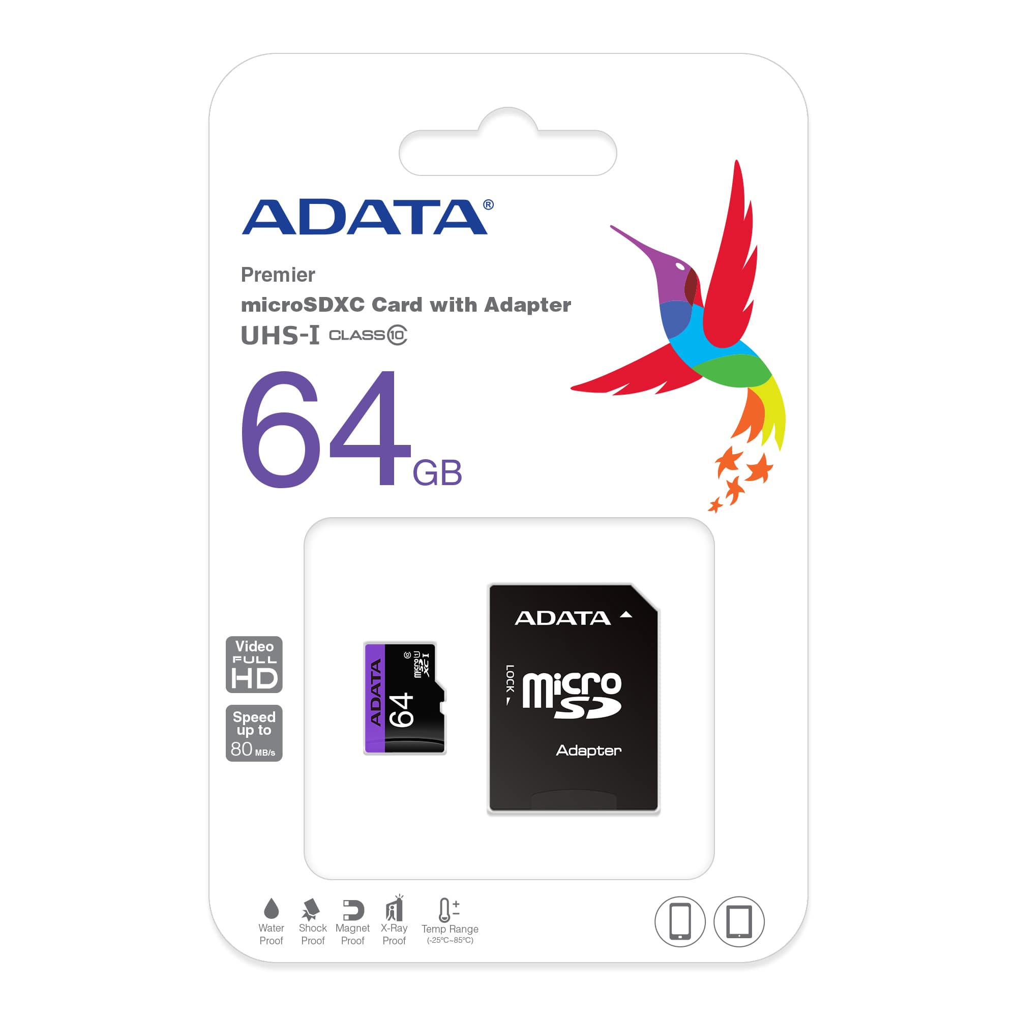 Premier microSDHC/SDXC UHS-I Class10 Memory Card - 64GB