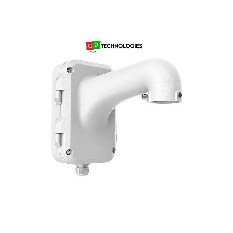 PTZ WALL MOUNT BRACKET - WHITE WITH JUNCTION BOX