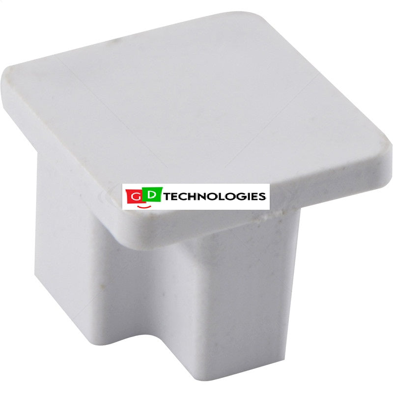 PVC - 16 x 25 END CAP - WHITE