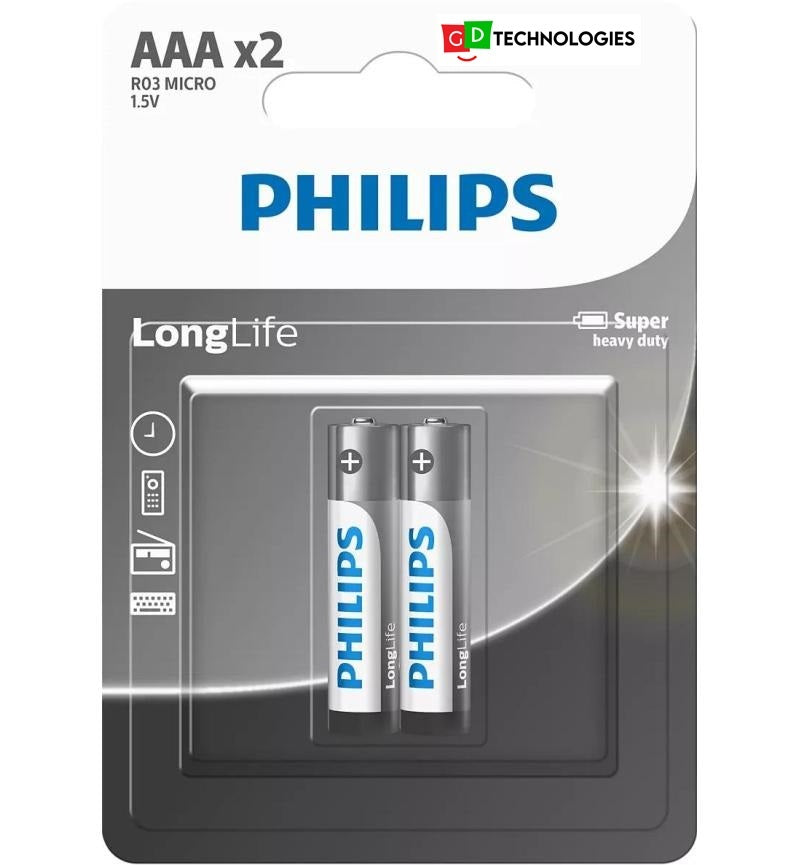 LONGLIFE BATTERY AAA 2 PACK