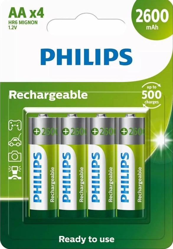 AA (4) RECHARGEABLE 2600MAH