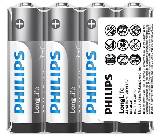 LONGLIFE BATTERY AA 4 PACK