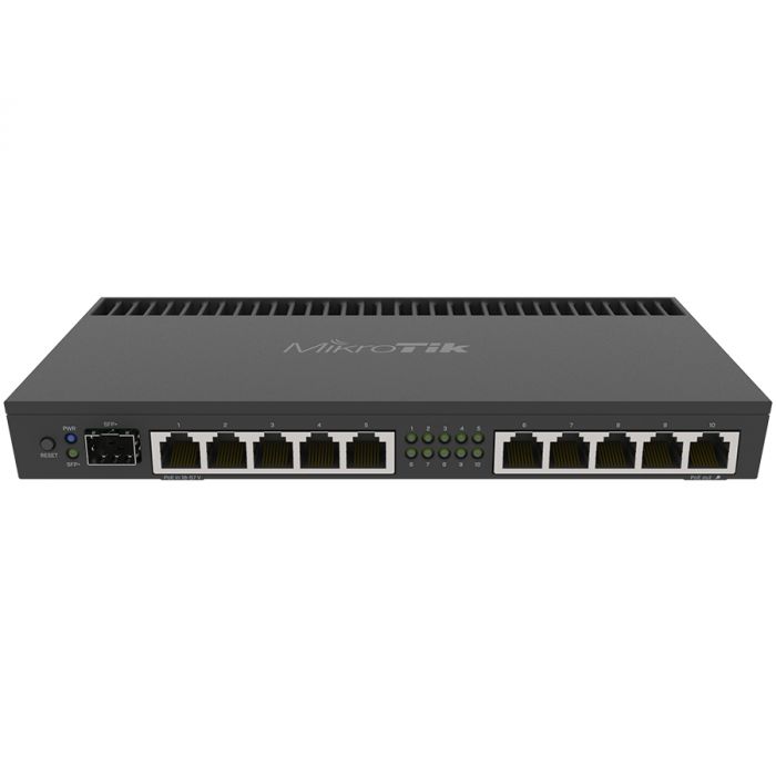 MikroTik 10 Port Gigabit 1SFP+ 4 Core L5 Rack-Mount Router