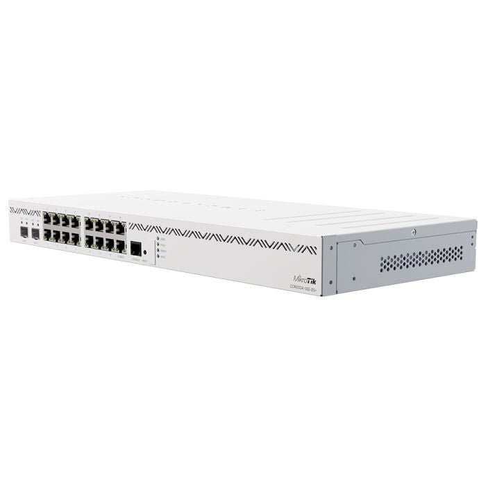 MikroTik CCR2004-16G-2S+, 16 x 1GB Ethernet ports and 2 x 10G SFP+ ports, 1x USB port