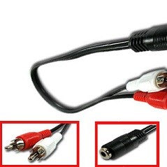 RCA TO FEMALE STEREO 1.8M - image 2