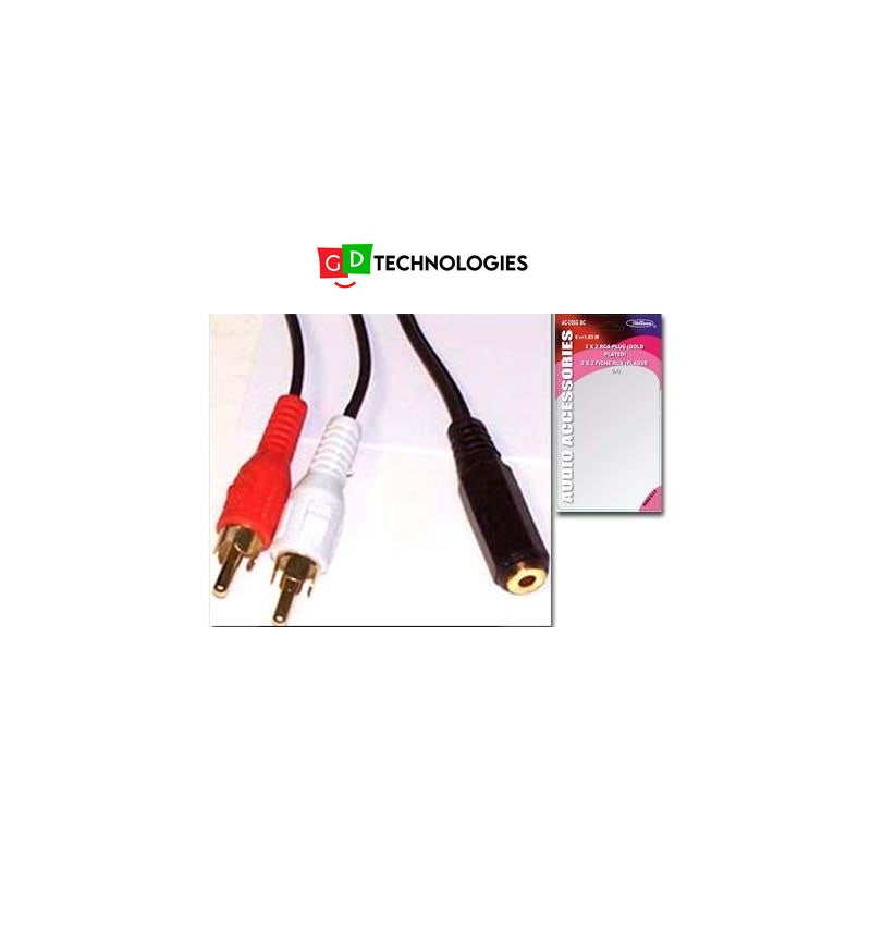 MICROWORLD 2XRCA TO STEREO CABLE