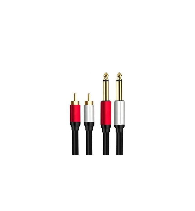 RCA MALE 6.35 MM TO DUAL RCA MALE - image 2