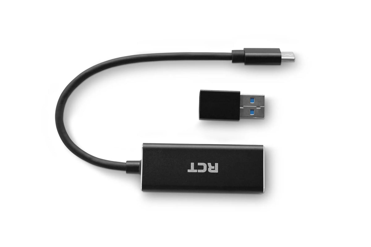 RCT USB 3.0 type Gigabit ethernet adapter with C & A converter - image 3