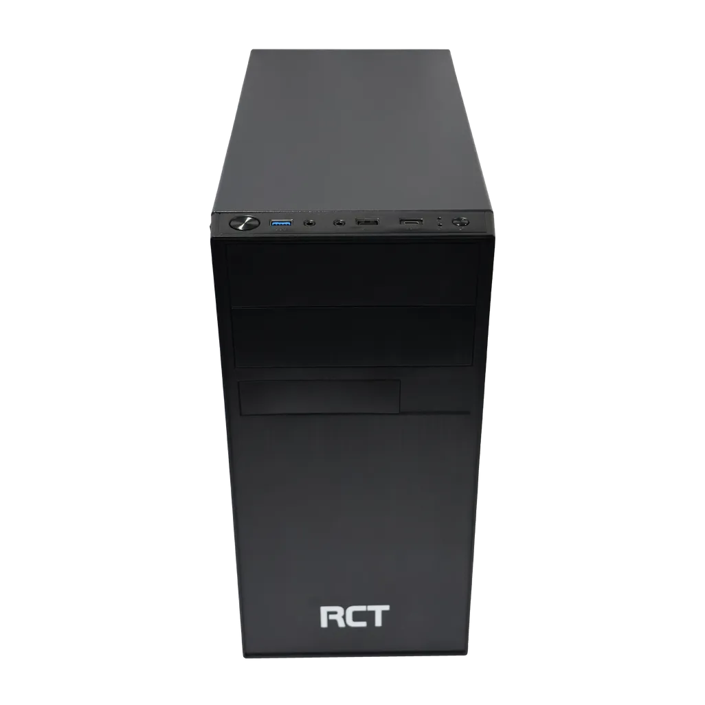 RCT mATX Case with DVD drive slot - Black + 300W