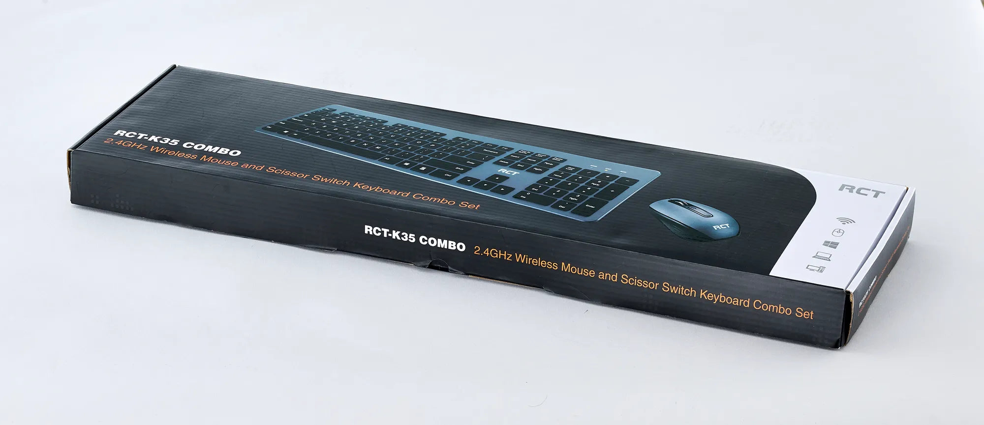 RCT Wireless Keyboard and Mouse Combo | 104-key Slimline Scissor Switch Keyboard | Wireless Optical Mouse; 1200DPI - image 4