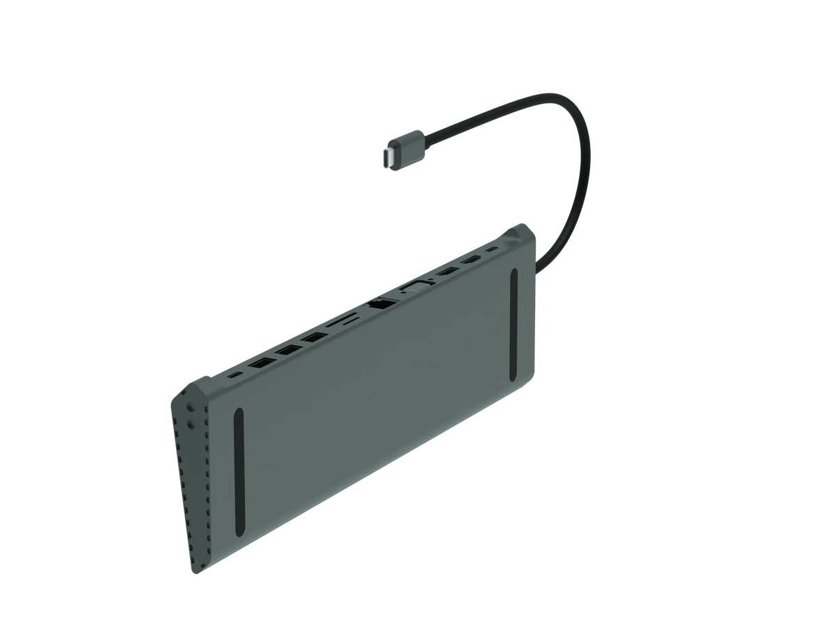 RCT 13-in-1 USB type C dock with 1 HDMI | 1 DP | 1 VGA | 3 USB 3.0 | 1 RJ45 | PD |  3.5mm audio & mic and SD/TF3.0 reader - image 3