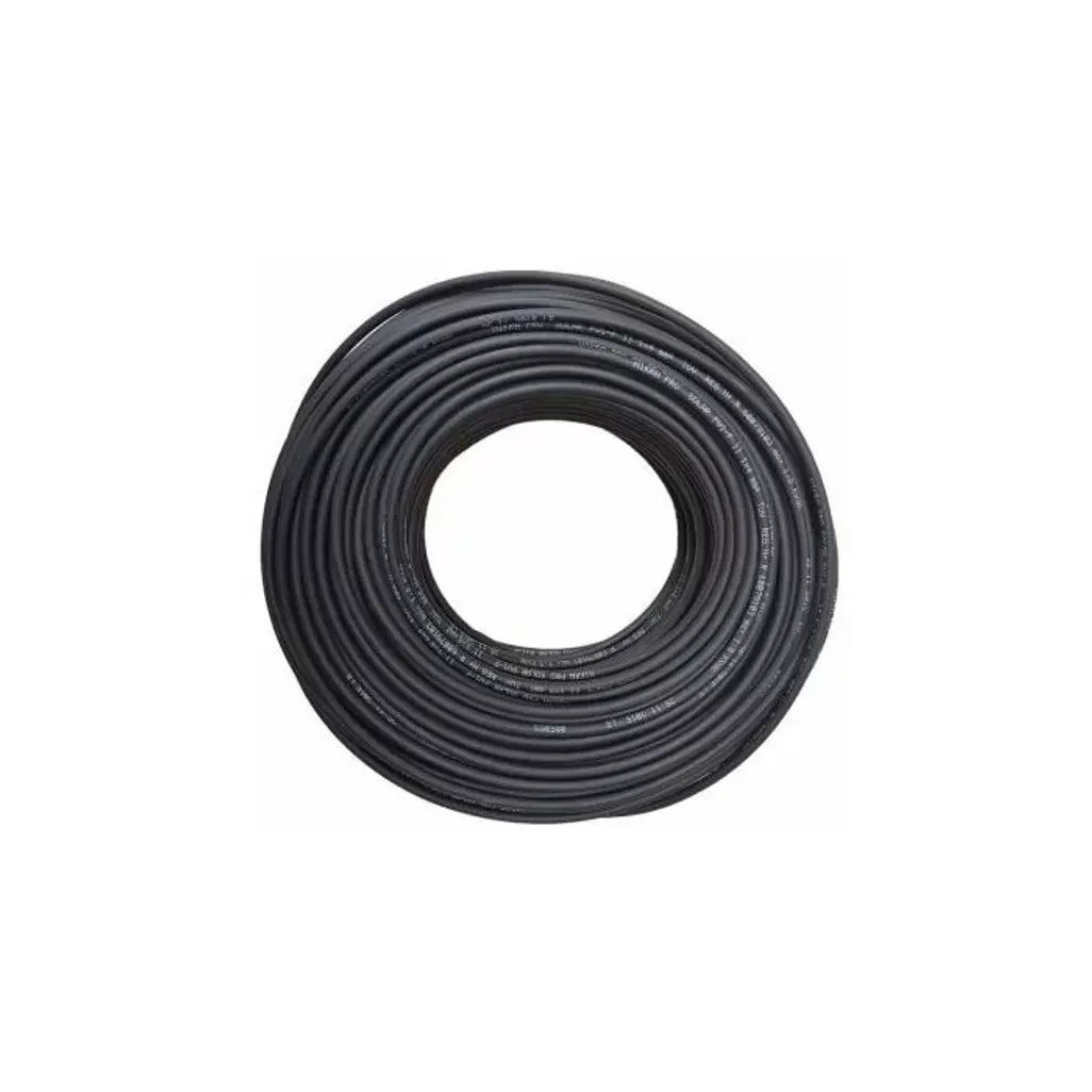SOLAR CABLE 4MM BLACK 100M LONG