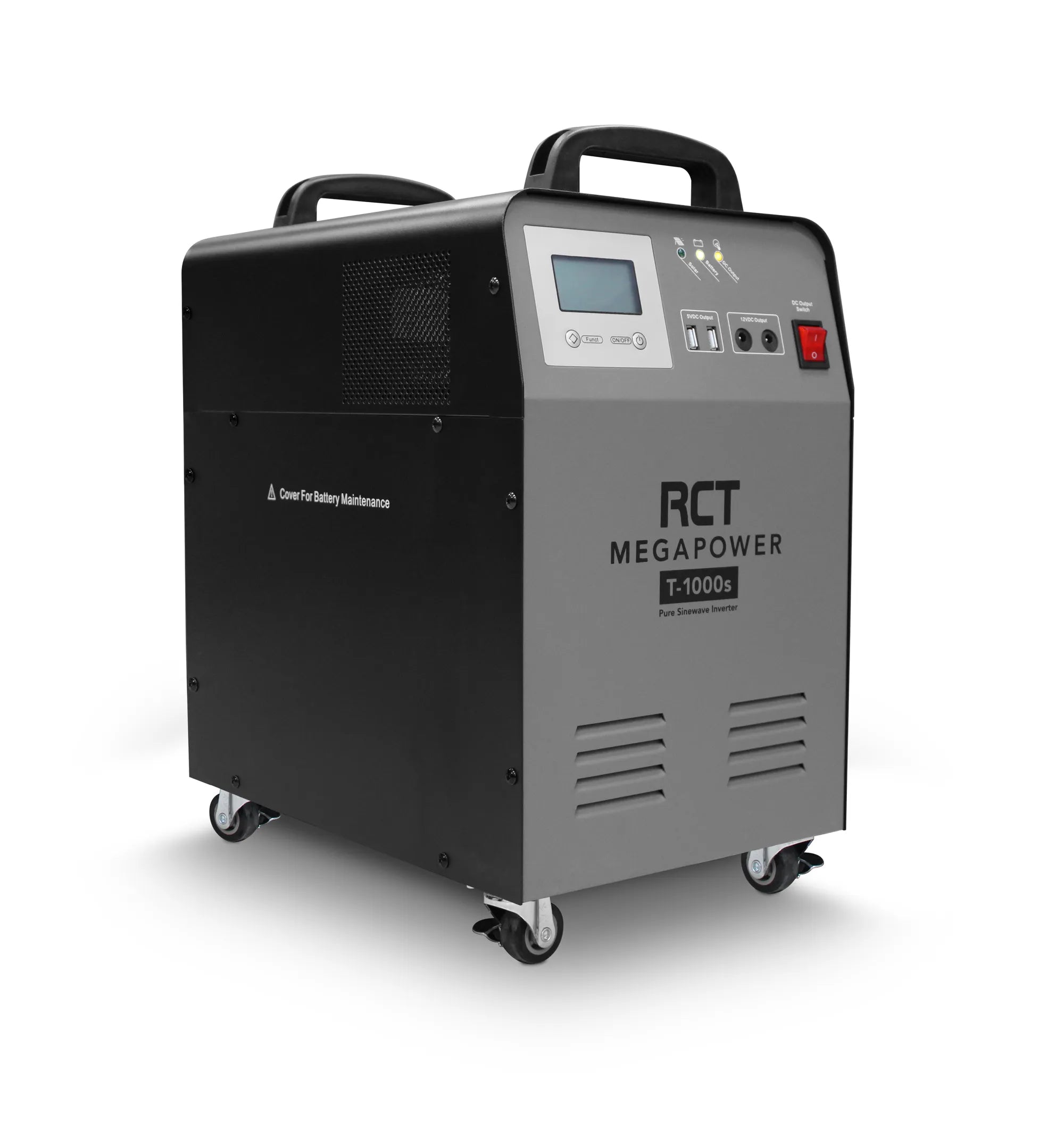 RCT 1KVA/1000W LINE INTERACTIVE UPS INVERTER TROLLEY - 1 X 100AH GEL BATTERY (Warranty Electronics- 1 year; Battery 6 Month) - image 2