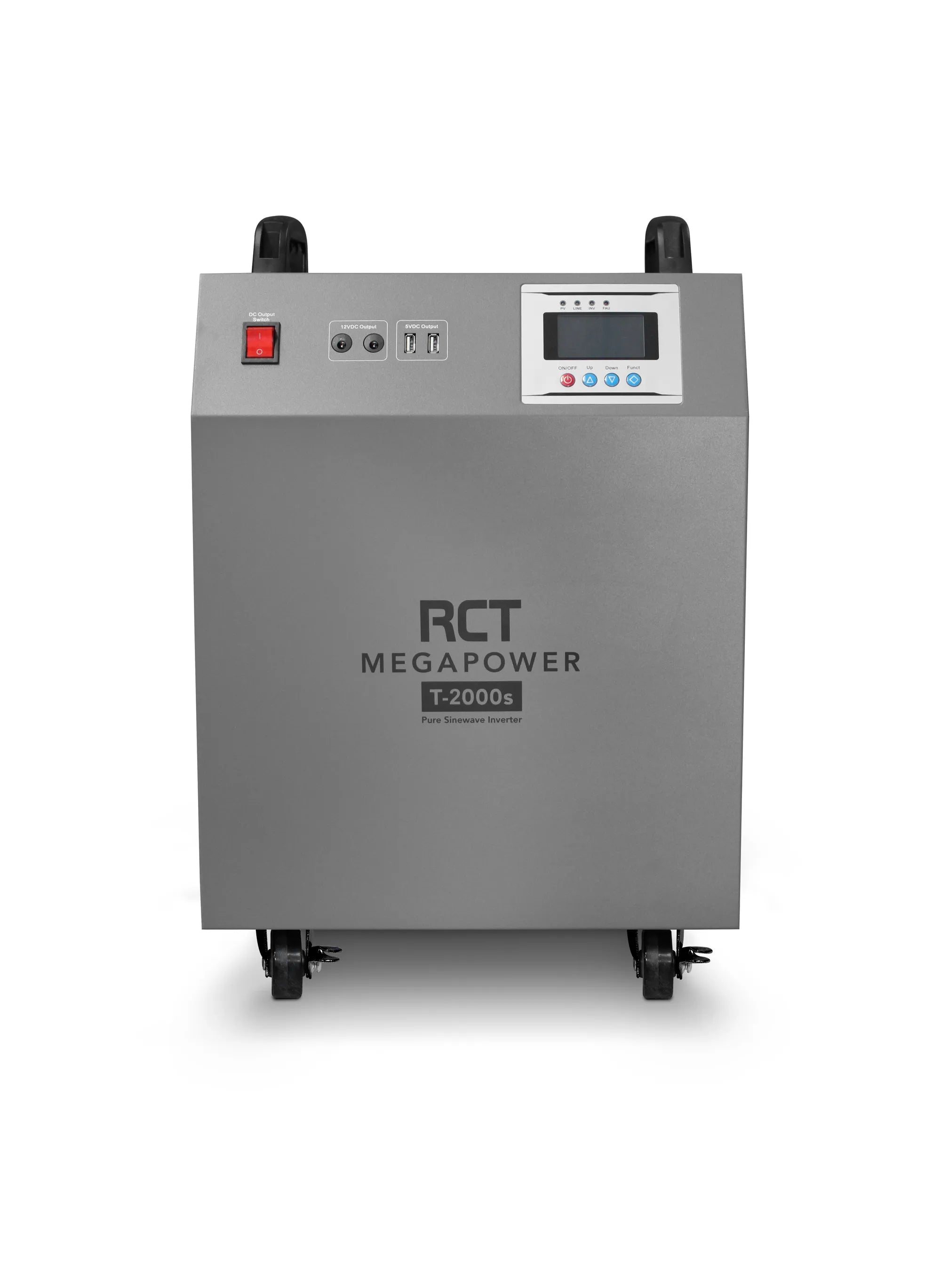 RCT 2KVA/2000W LINE INTERACTIVE UPS INVERTER TROLLEY WITH 2 X 100AH BATTERIES  (Warranty Electronics- 1 year; Battery 6 Month)