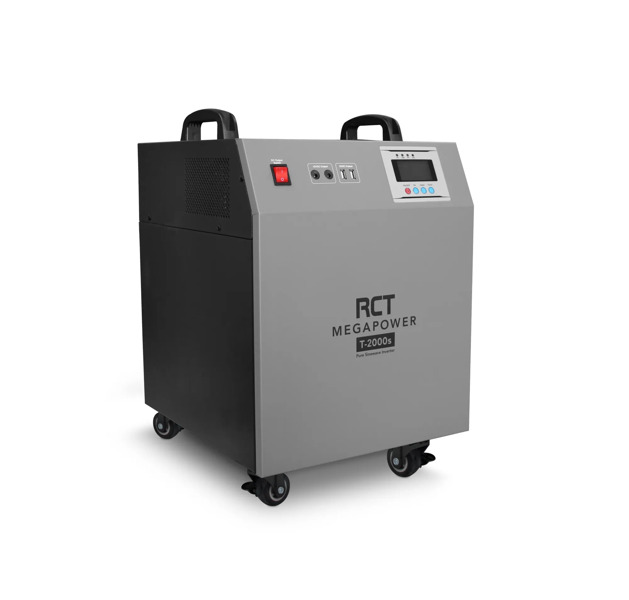 RCT 2KVA/2000W LINE INTERACTIVE UPS INVERTER TROLLEY WITH 2 X 100AH BATTERIES  (Warranty Electronics- 1 year; Battery 6 Month) - image 2