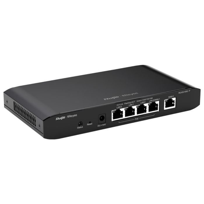 Reyee 5 Port Gigabit 2 WAN 4 PoE 54W Cloud Router