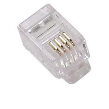 RJ12 6 CONTACT CONNECTOR (10 Pack)