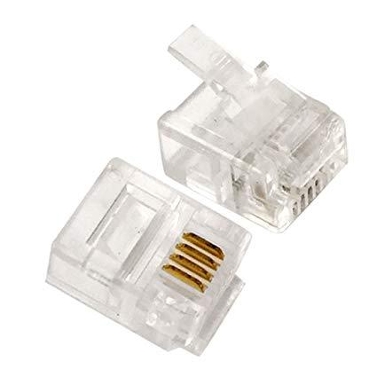 CON: RJ11 CONNECT. 25PCS