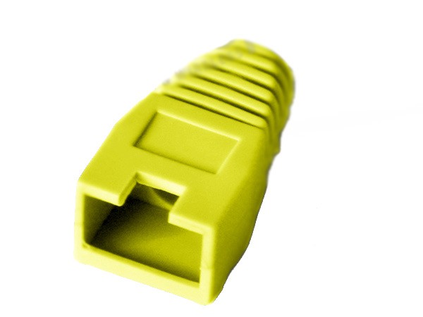 Linkbasic Yellow Boots RJ45 (100 Pack)