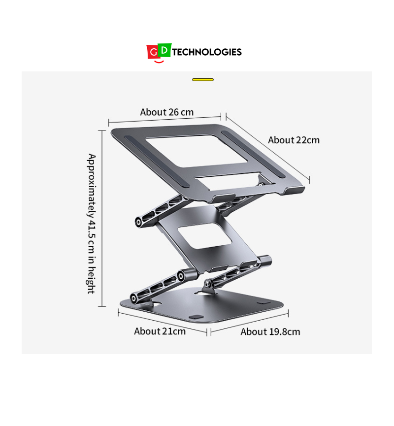 MICROWORLD ADJUSTABLE TRIPLE LIFT LAPTOP STAND
