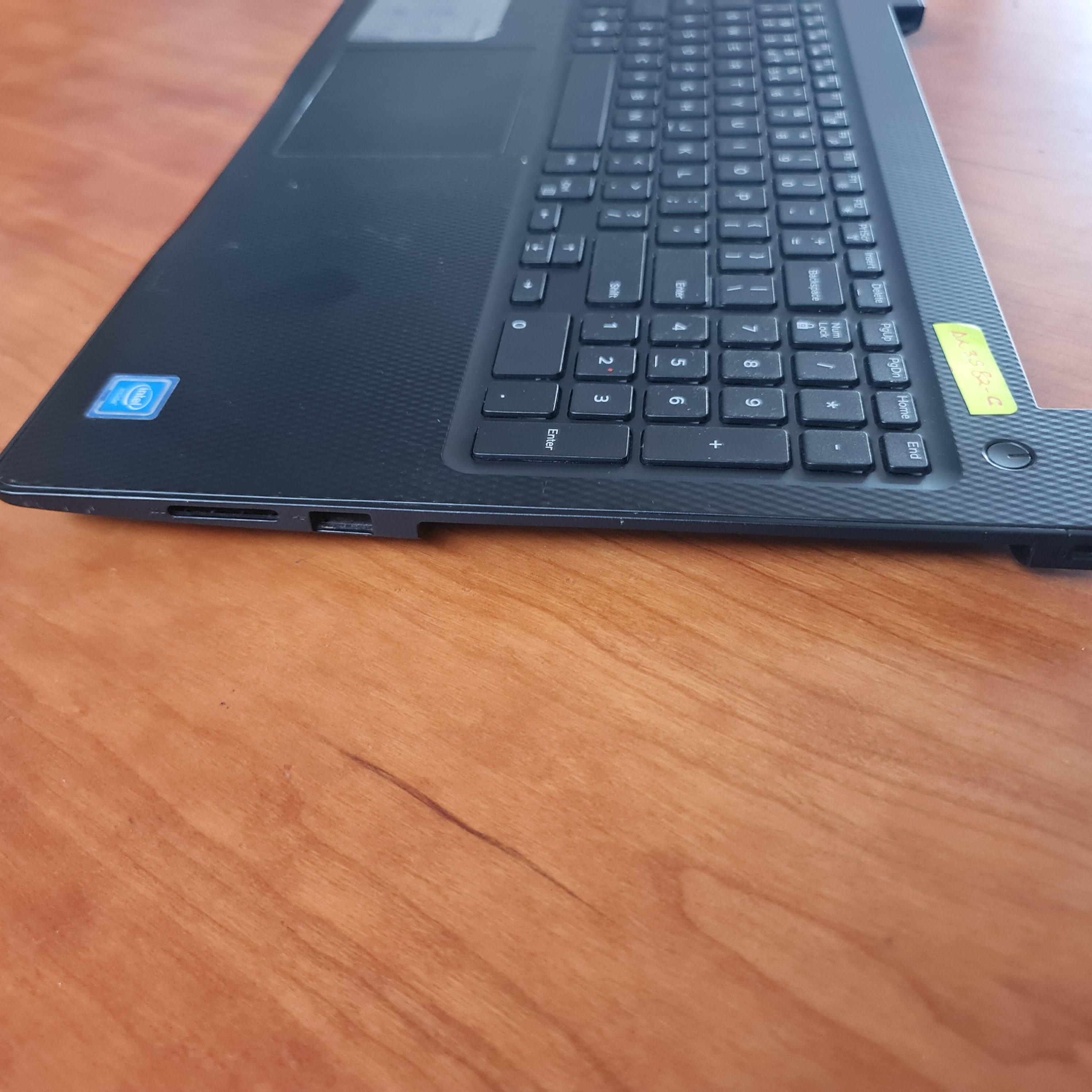 Dell Inspiron 3582 Palmrest and bottom cover include a keyboard, touchpad, speakers, and a power button (Used)