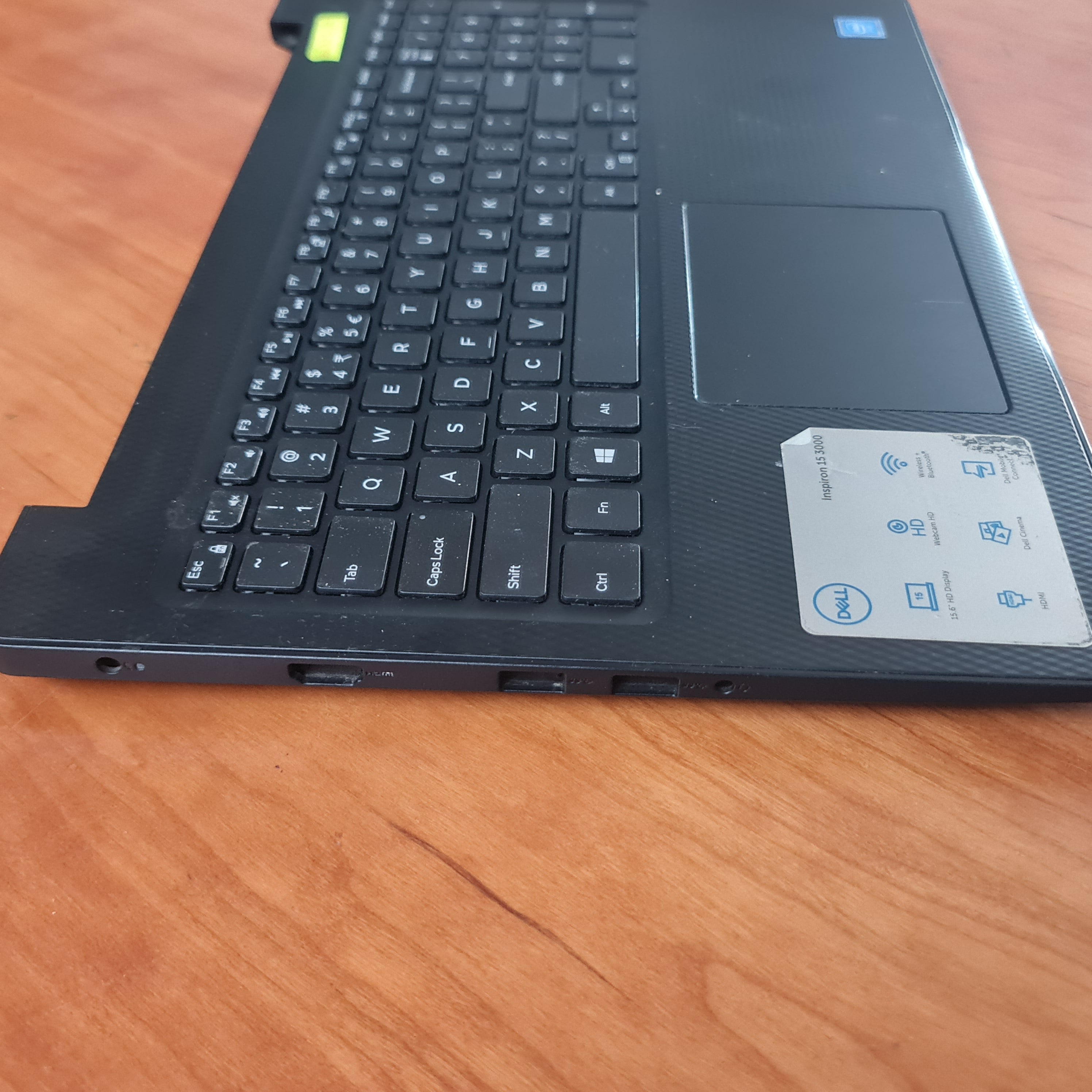 Dell Inspiron 3582 Palmrest and bottom cover include a keyboard, touchpad, speakers, and a power button (Used)