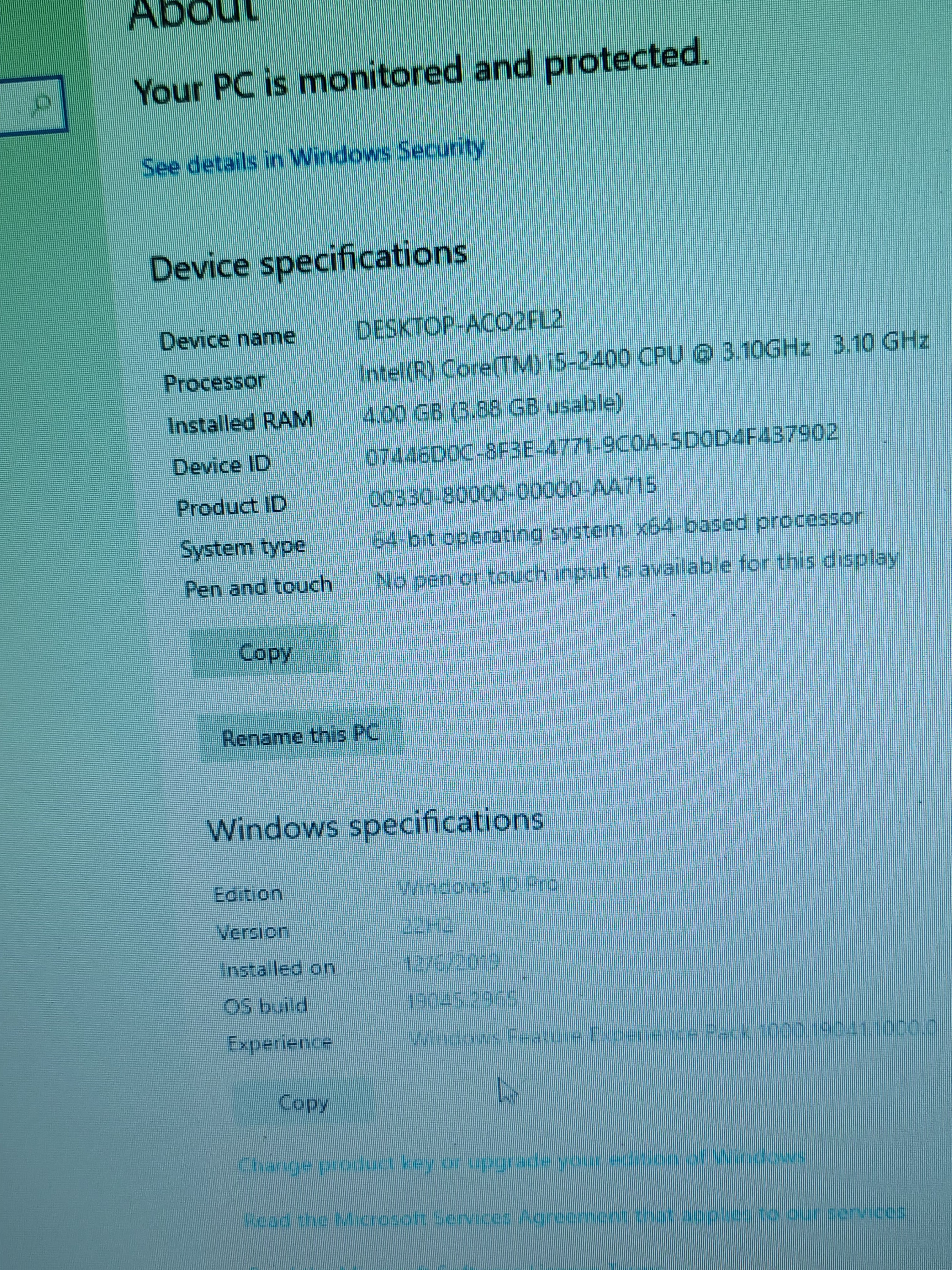 Dell OptiPlex 990 Desktop PC - Intel Core i5 2nd gen, 4GB DDR3 Ram, 250 HDD, MS Win10 Pro refurb