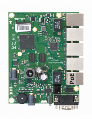 MikroTik RouterBOARD 450Gx4 with 5 GB LAN ports and 1 microSD slots *No Enclosure