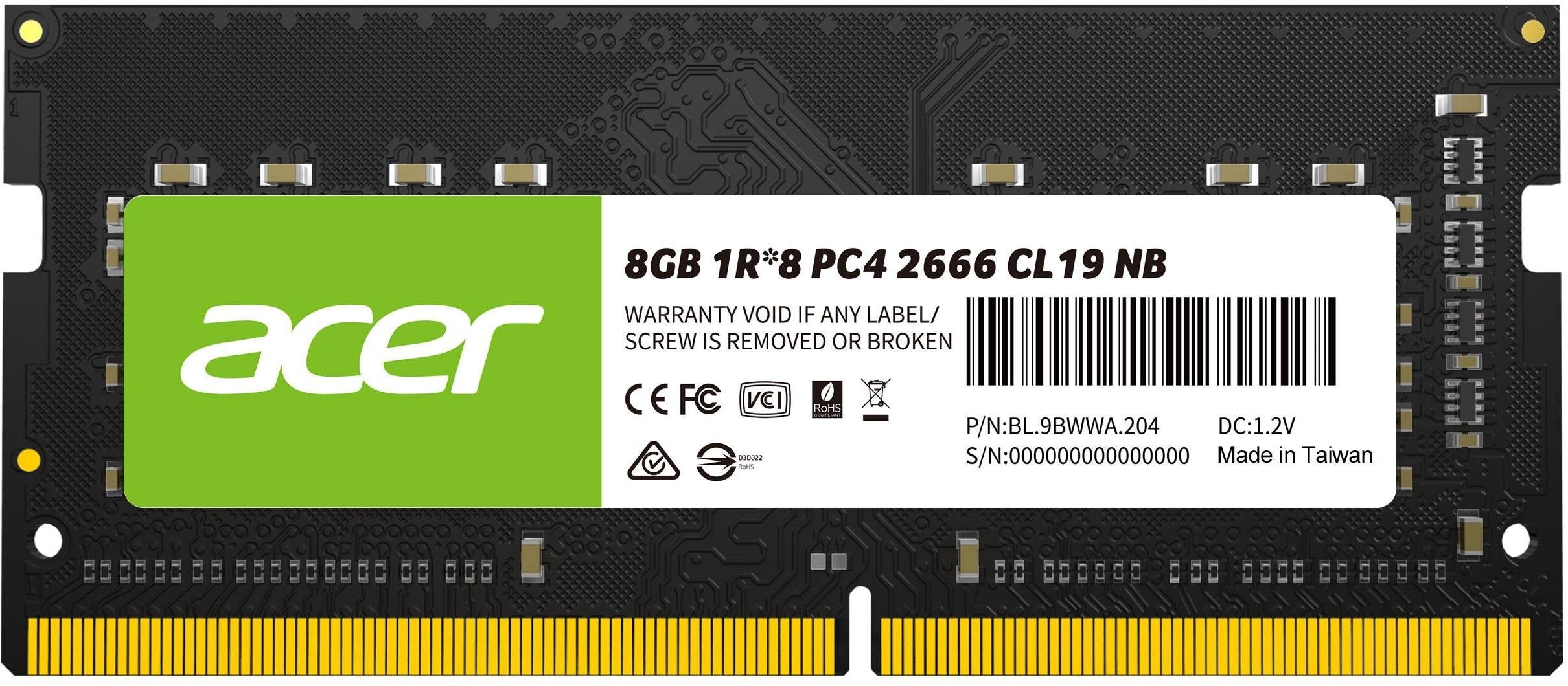 ACER 8GB DDR4 3200 NOTEBOOK