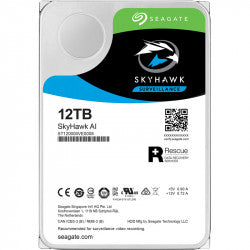 SEAGATE 12TB HDD Surveillance Storage SkyHawk AI Drive 3.5 Size SATA