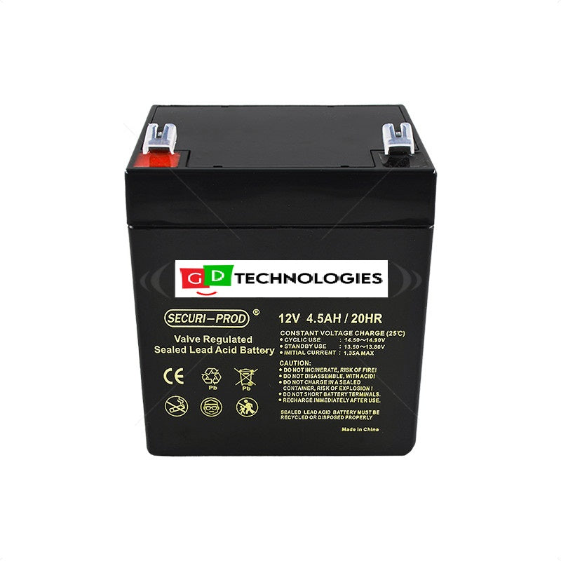 SECURI-PROD 12V - 4.5AH SLA BATTERY