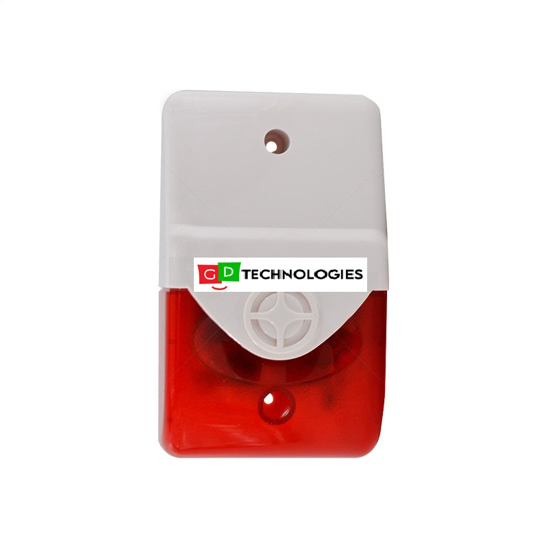 SECURI-PROD ALARM SIREN AND STROBE - RED