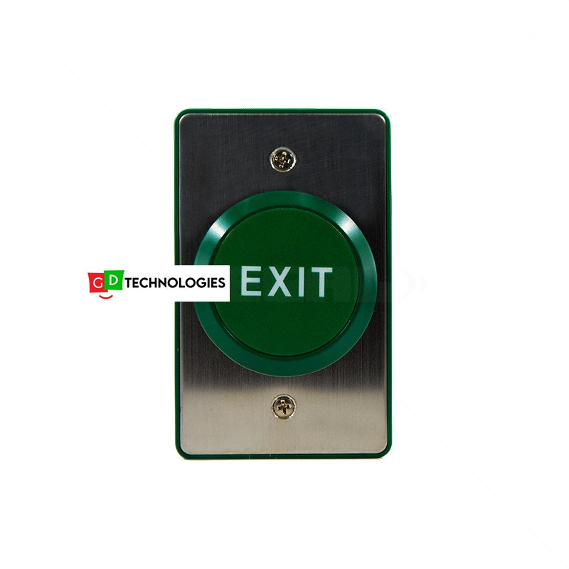 SECURI-PROD SURFACE MOUNT EXIT BUTTON - GREEN NO AND NC