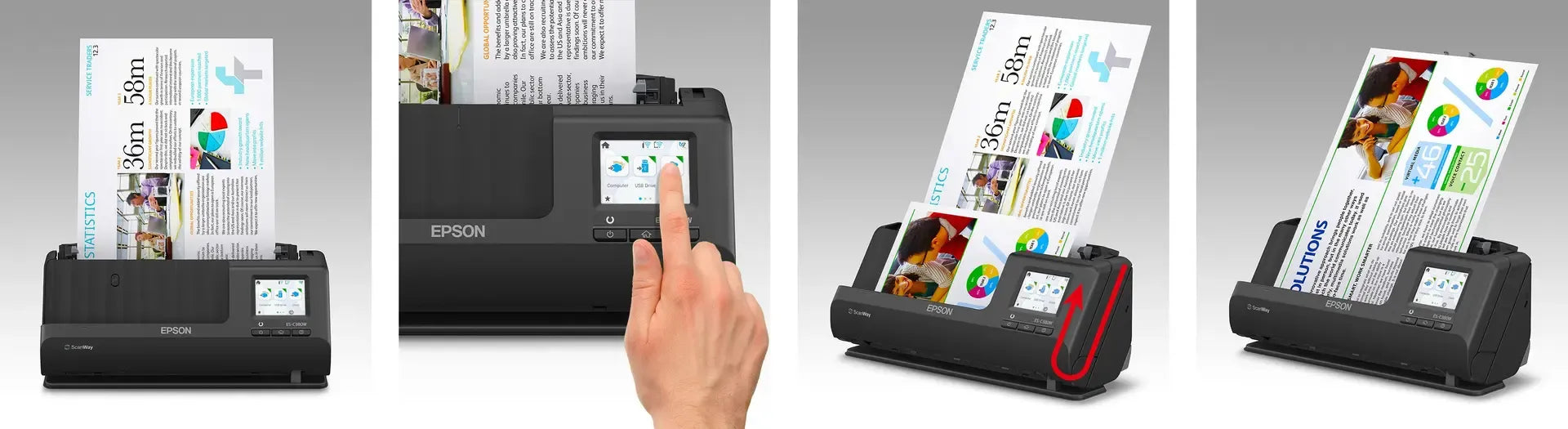 Epson ES-C380W-Compact Sheetfeed;A4;600x600dpi; 30ppm; Duplex; Single pass dual; Daily Duty Cycle 3500. USB;WiFi LAN;WiFi Direct - image 5