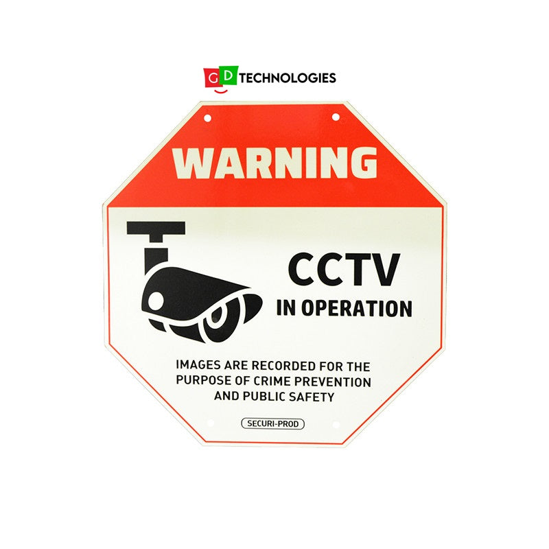 SMALL LUMINOUS CCTV SIGN 220 x 220MM