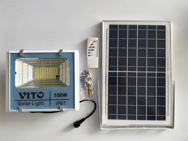 100W ALUMINIUM ALLOY SOLAR FLOODLIGHT