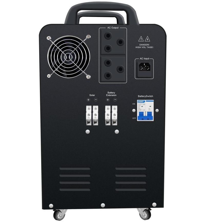 DEMO 500W TROLLEY INVERTER WITH 12V 65AH