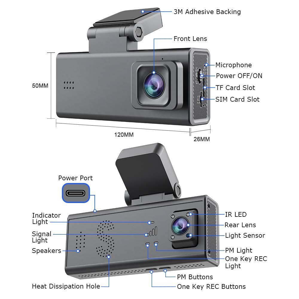 4G CAR DASH CAMERA
