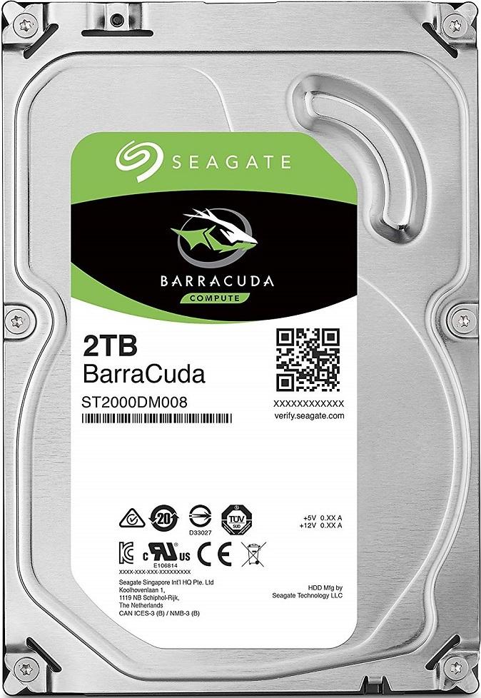 SEAGATE BARRACUDA 2TB 3.5" HDD