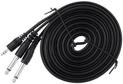 3.5MM MALE TO 2 X 6.5MM MALE 1.5M - image 2