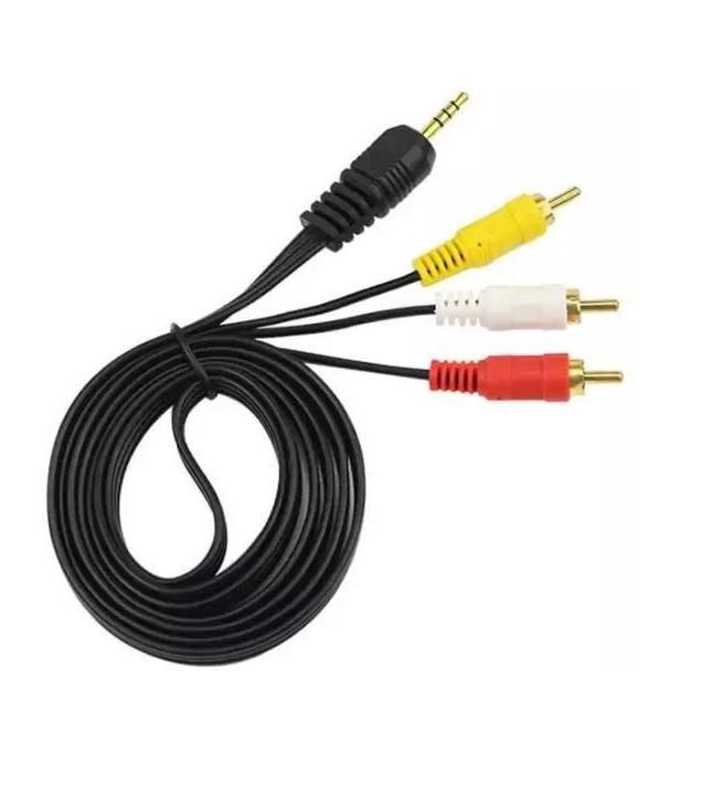 MALE STEREO TO MALE 3 X  RCA 1.5M - image 2